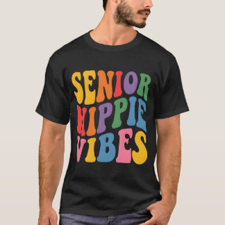 Färgrik Psykedelisk Typografi T Shirt