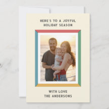 Färgrik ram med stora hälsningar