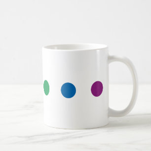 Färgrik regnbågedesign för pride kaffemugg
