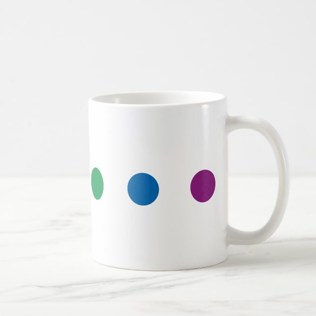 Färgrik regnbågedesign för pride | kaffemugg (Höger)