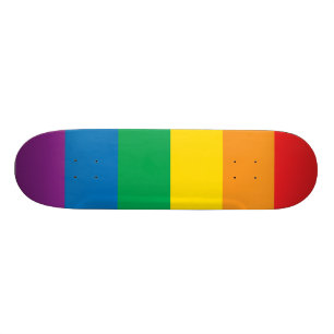 Färgrik regnbågedesign för pride   skateboard bräda 20,5 cm
