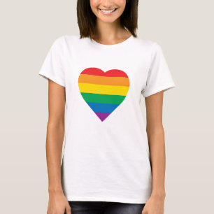 Färgrik regnbågedesign för pride t shirt