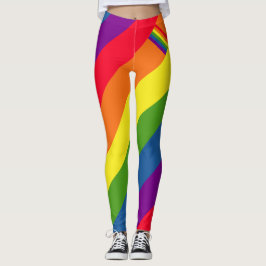 Färgrik regnbågeflaggagay pride leggings