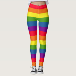 Färgrik regnbågeflaggagay pride leggings
