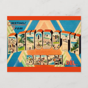 Färgrik Rehoboth Beach  Vykort