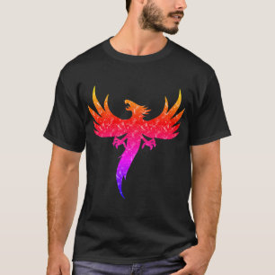 Färgrik resning Phoenix T Shirt
