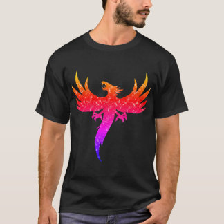Färgrik resning Phoenix T Shirt