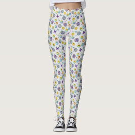 Färgrik Retro Diskomönster Leggings