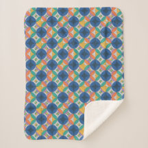 färgrik retro geometrisk mönster