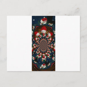 Färgrik Retro gif för vintagejulklappjulafton Helg Vykort