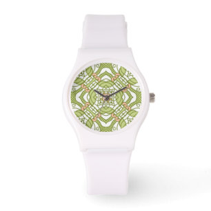 Färgrik retro mönsterbakgrund 2 armbandsur