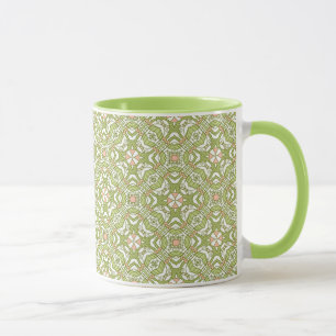 Färgrik retro mönsterbakgrund 2 mugg