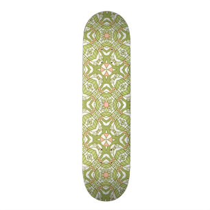 Färgrik retro mönsterbakgrund 2 skateboard bräda 21,5 cm