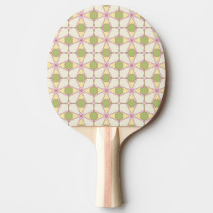 Färgrik retro mönsterbakgrund 3 pingisracket