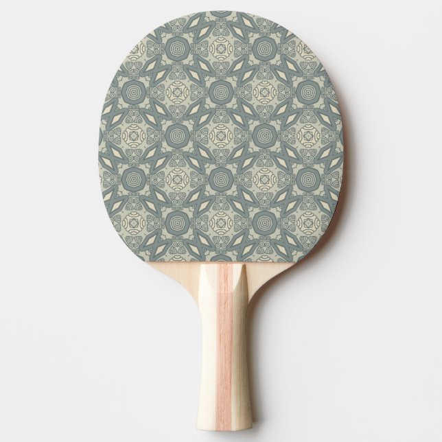 Färgrik retro mönsterbakgrund 5 pingisracket (Framsidan)
