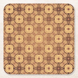 Färgrik retro mönsterbakgrund underlägg papper kvadrat