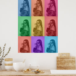 Färgrik Retro Pop Art Modern Anpassad Fotogalleria Poster