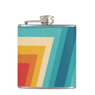 Färgrik Retro rand - 70-tal, 80-taldesign Fickplunta