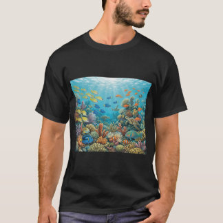 Färgrik Revfiskparadis T Shirt