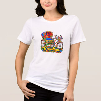 Färgrik Rickshaw-konst — Bengali Kultur T-shirt
