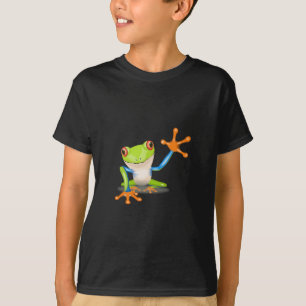 Färgrik Röd-Synad trädgroda som ut ner T Shirt