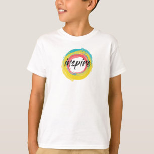Färgrik, rolig, modern livlig cool design Inspirer T Shirt