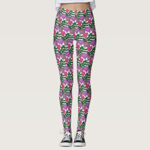Färgrik Rosdesign Leggings