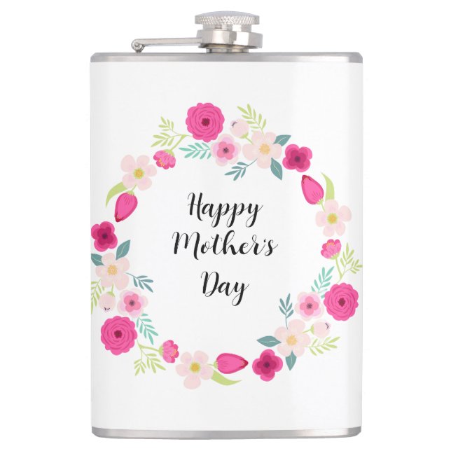 Färgrik rustik blomsterkrans fickplunta (Framsidan)