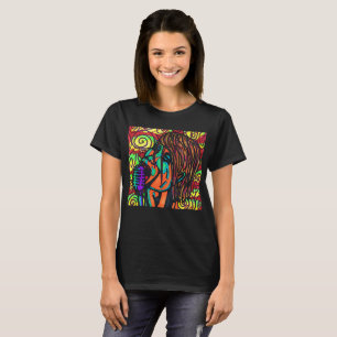 Färgrik sångareT-tröja T-shirt