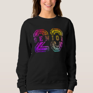 Färgrik Senior 2023 Klass 2023 Examen Vint T Shirt