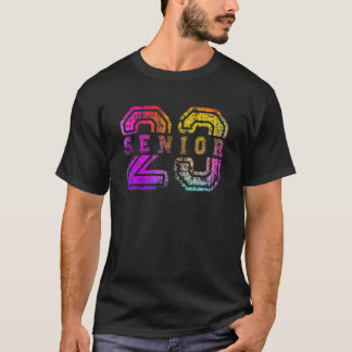 Färgrik Senior 2023 Klass 2023 Examen Vint T Shirt