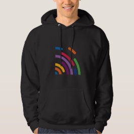 Färgrik Signalvåg Hoodie | Modern T-shirt