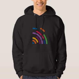 Färgrik Signalvåg Hoodie | Modern T-shirt