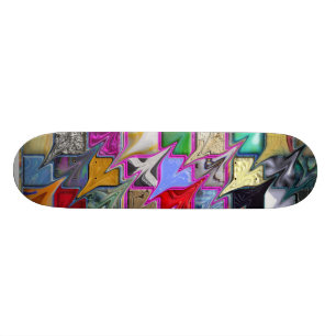 Färgrik Skateboard för skev mönsterstil