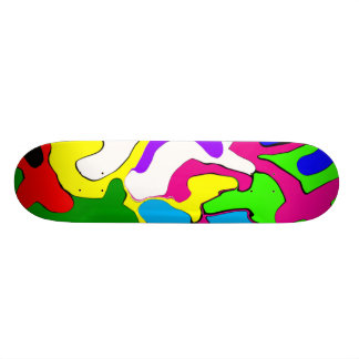 Färgrik skev Skateboard Bräda 19,5 Cm