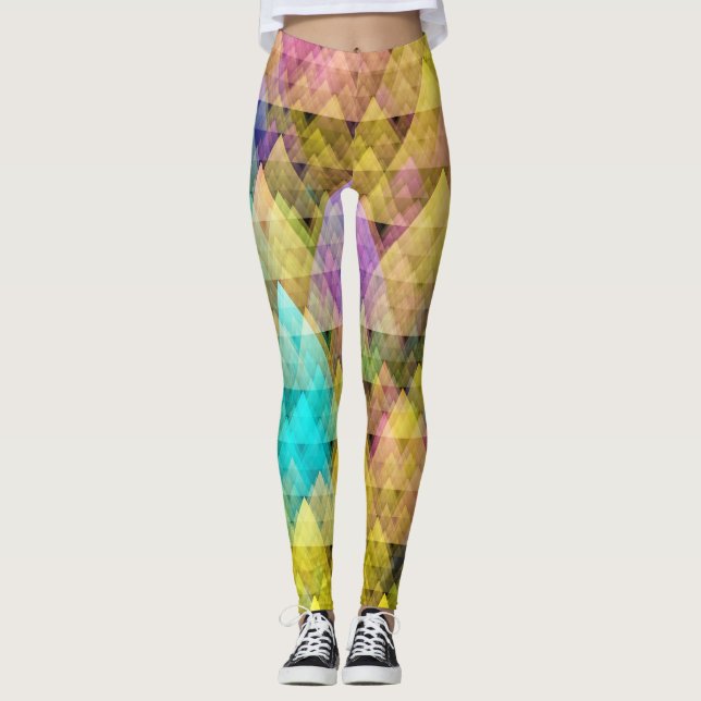 Färgrik Skog Leggings (Framsida)