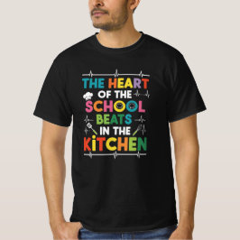 Färgrik skolköksdesign för kockar och kockchefer t shirt
