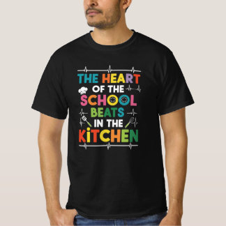 Färgrik skolköksdesign för kockar och kockchefer t shirt