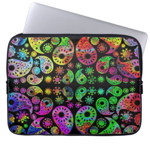 Färgrik skraj Paisley modell Laptop Fodral
