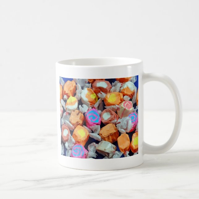 Färgrik slågen in smickergodis kaffemugg (Höger)