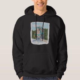 Färgrik slott illustration hoodie