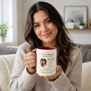 Färgrik sökstil Mamma Foto Hyllning Mugg