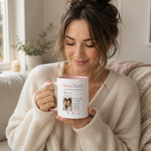 Färgrik sökstil Mamma Foto Hyllning Mugg
