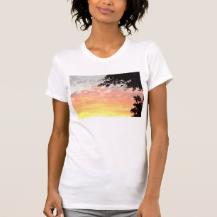 Färgrik solnedgång t-shirt