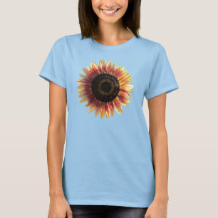 Färgrik solros t shirt