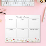 Färgrik sommarblomma veckoplanering anteckningsblock<br><div class="desc">Håll ordning med denna färgrika vildblomma akvarell sommarblomma veckoplanerings anteckningsblock. Med en ljus,  botanisk design av en vildblommeäng,  designad för naturälskare som uppskatter eleganta,  blomstermotiv. Perfekt för att lägga till en stänk av färgglad,  sommarstämning i din planeringsrutin.</div>