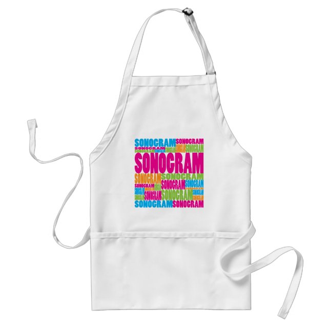 Färgrik Sonogram Förkläde (Framsidan)
