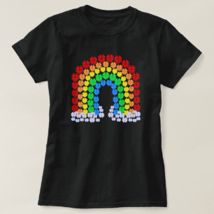 Färgrik söt för saint patrick's dayklöverregnb t shirt