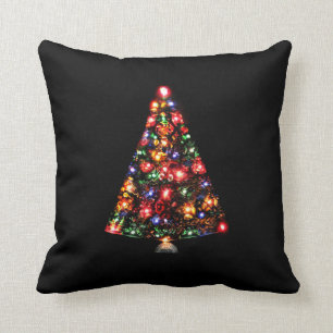 Färgrik Sparkly julgran Kudde