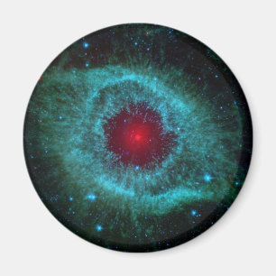Färgrik spiralnebula magnet